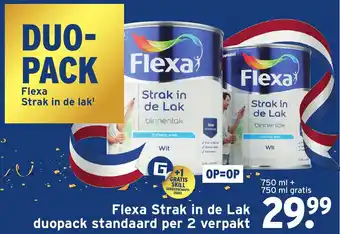 GAMMA Flexa Strak in de Lak duopack standaard per 2 verpakt 750ml aanbieding