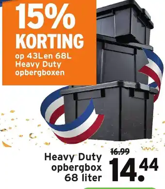 GAMMA Heavy Duty opbergbox 68 liter aanbieding