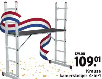 GAMMA Krause kamersteiger 4-in-1 aanbieding