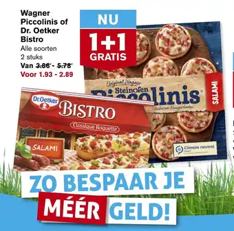 Hoogvliet Wagner Piccolinis of Dr. Oetker Bistro aanbieding