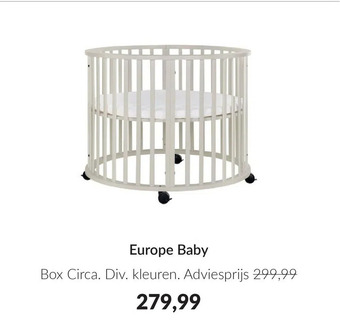 Babypark Europe baby box circa. div. kleuren. aanbieding