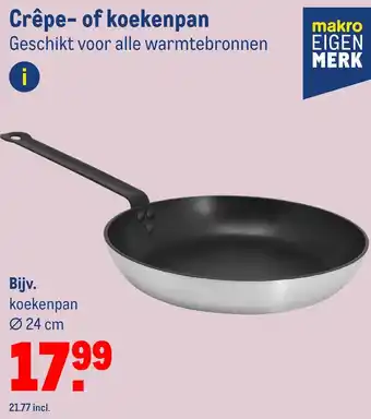 Makro Crêpe- of koekenpan aanbieding