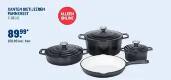 Makro Xanten gietijzeren pannenset 7-delig aanbieding