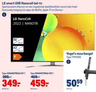 Makro Lg smart uhd nanocell led-tv aanbieding