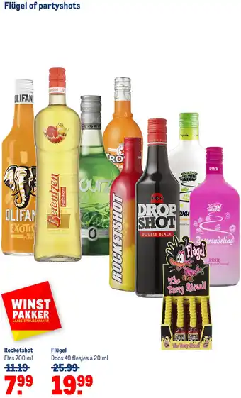 Makro Flügel of partyshots aanbieding