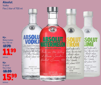 Makro Absolut aanbieding