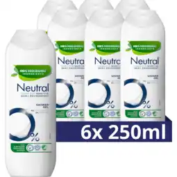 Jumbo Neutral showergel 0% 6 x 250ml aanbieding