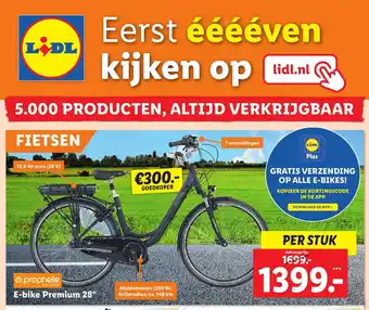 Lidl E-bike Premium 28" aanbieding