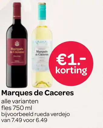 Spar Marques de Caceres 750ml aanbieding