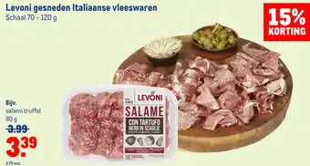 Makro Levoni gesneden italiaanse vleeswaren aanbieding