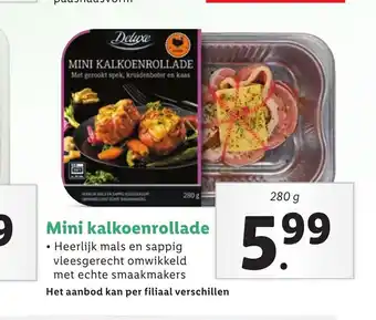 Lidl Mini kalkoenrollade 280 g aanbieding