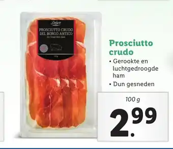 Lidl Prosciutto crudo 100 g aanbieding