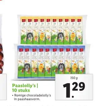 Lidl Paaslolly's 150 g aanbieding