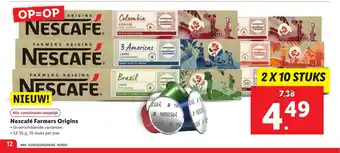 Lidl Nescafe Farmers Origins aanbieding