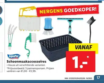 Lidl AquaPur Schoonmaakaccessoires aanbieding