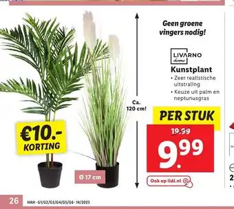 Lidl Livarno home kunstplant 120 cm aanbieding