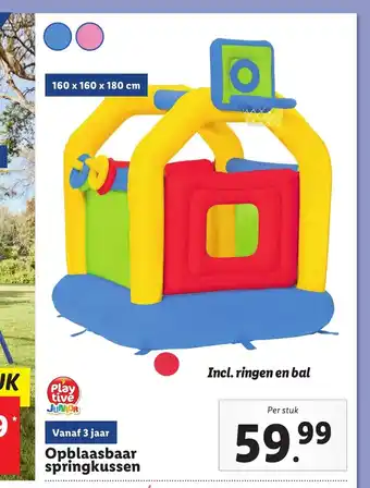 Lidl Opblaasbaar springkussen aanbieding