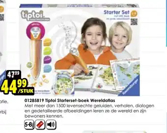 ToyChamp Tiptoi starterset- boek wereldatlas aanbieding