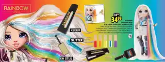 ToyChamp Rainbow high 5-in-1 hair studio met rainbow pop aanbieding