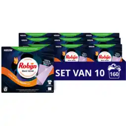 Jumbo Robijn classics wasmiddeldoekjes black velvet 16 wasstrips aanbieding