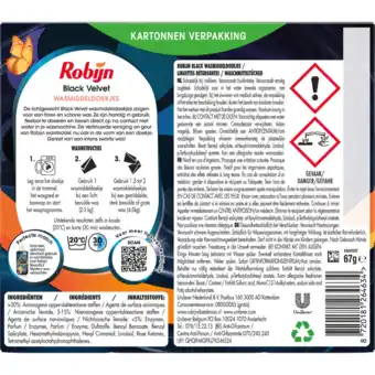 Jumbo Robijn classics wasmiddeldoekjes black velvet 16 wasstrips aanbieding