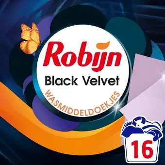 Jumbo Robijn classics wasmiddeldoekjes black velvet 16 wasstrips aanbieding