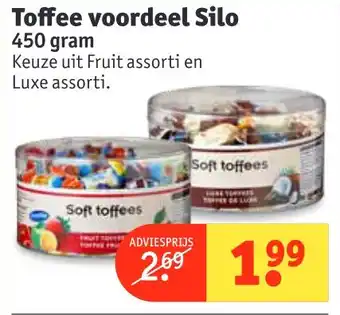 Kruidvat Toffee voordeel Silo aanbieding