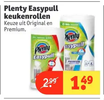 Kruidvat Plenty Easypull keukenrollen aanbieding