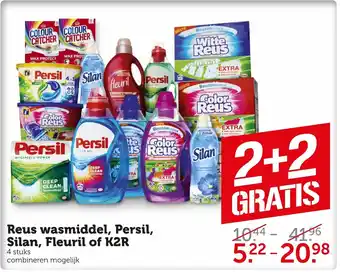 Coop Reus wasmiddel, persil, silan, fleuril of k2r aanbieding