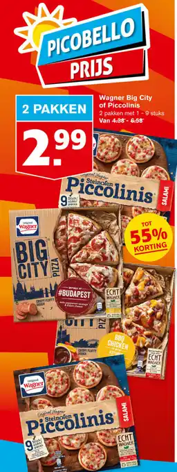 Hoogvliet Wagner big city of piccolinis aanbieding