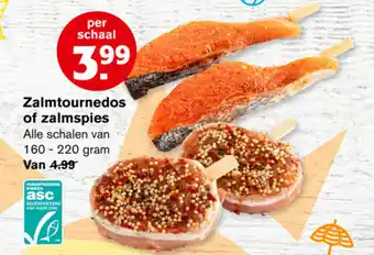 Hoogvliet Zalmtournedos of zalmspies 220g aanbieding