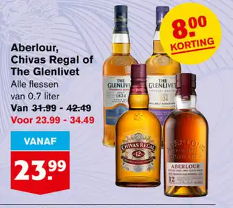 Hoogvliet Aberlour, chivas regal of the glenlivet aanbieding