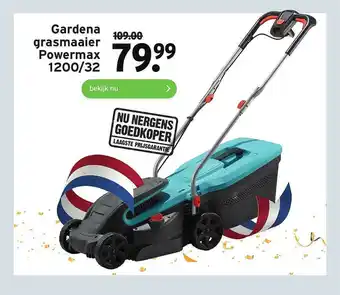 GAMMA Gardena Grasmaaier Powermax 1200-32 aanbieding