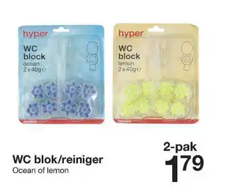 Zeeman WC Blok-Reiniger Ocean Of Lemon aanbieding