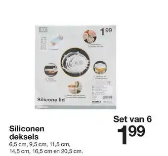 Zeeman Siliconen Deksels aanbieding