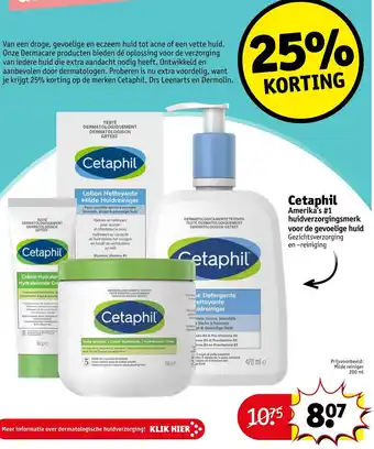 Kruidvat Cetaphil aanbieding