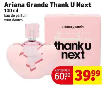 Kruidvat Ariana grande thank u next 100ml aanbieding