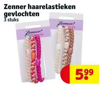 Kruidvat Zenner haarelastieken gevlochten aanbieding
