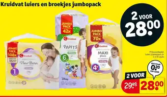 Kruidvat Kruidvat luiers en broekjes jumbopack aanbieding