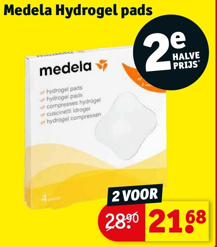 Medela hydrogel pads aanbieding bij Kruidvat