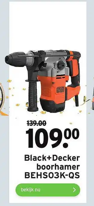 GAMMA Black+Decker Boorhamer BEHS03K-QS aanbieding