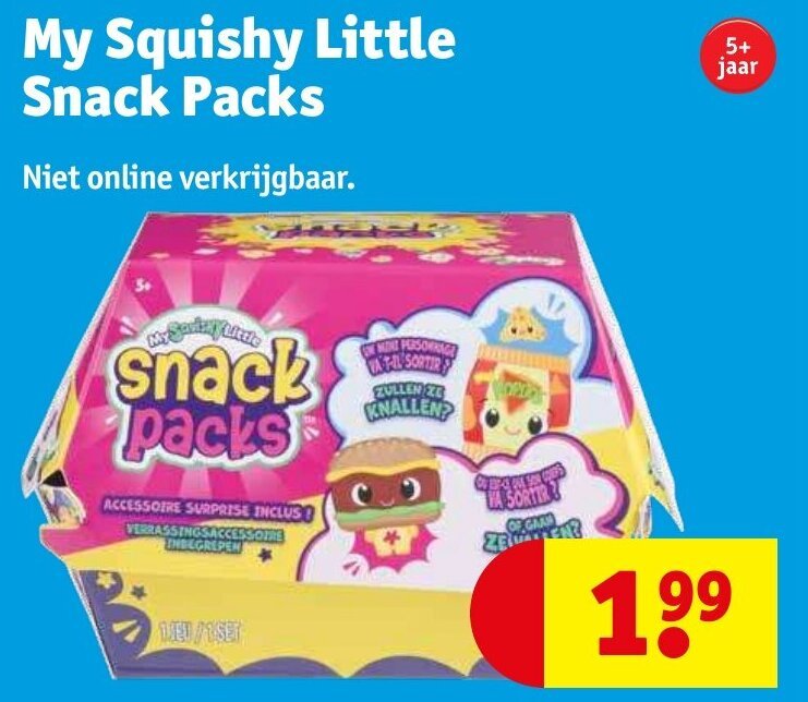 My squishy little snack packs aanbieding bij Kruidvat