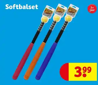 Kruidvat Softbalset aanbieding