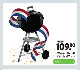 GAMMA Weber Bar-B Kettle 47 Cm aanbieding