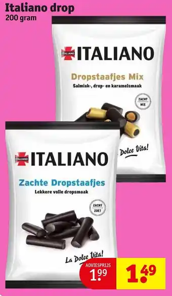 Kruidvat Italiano drop 200g aanbieding