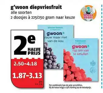 Poiesz G'woon Diepvriesfruit aanbieding