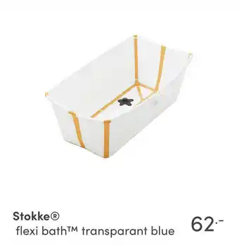 Baby & Tiener Stokke® flexi bath™ transparant blue aanbieding