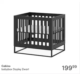 Baby & Tiener Cabino babybox Dayley Zwart aanbieding