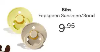 Baby & Tiener Bibs Fopspeen Sunshine/Sand aanbieding