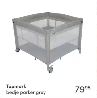 Baby & Tiener Topmark bedje parker grey aanbieding